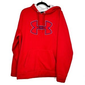 UNDER ARMOUR red hoodie pullover sweater N17